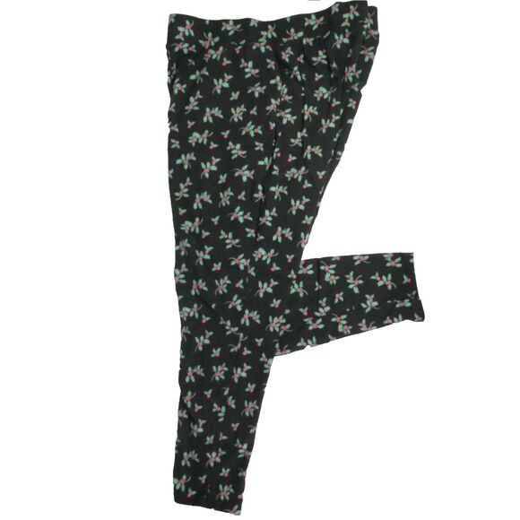 Torrid Pants - Torrid Size 3 Full Lenght Signature Waist Pokcet Legging Holly Ditsy Rich Black